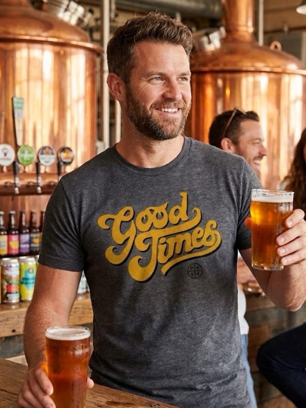 Gray 'Good Times' Graphic Tee